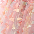 Robe Bébé Fille Princesse – Ailes de Papillon & Dos Nu Élégant