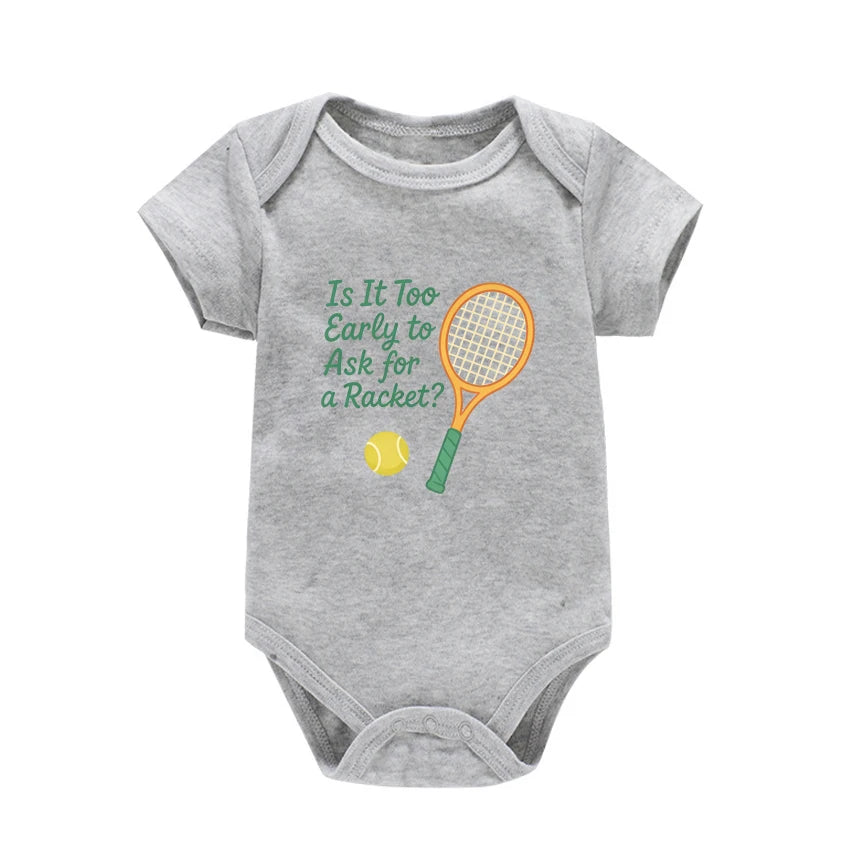Newborn Baby Summer Rompers Infant Bodysuits Short Sleeve Jumpsuit Born To Ride Horses for babies Baby Boy Girl Clothes