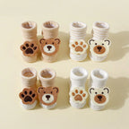 Lot 4 Chaussettes Bébé – Ours Mignon