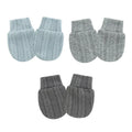 Lot 3 Moufles Bébé – Coton Doux