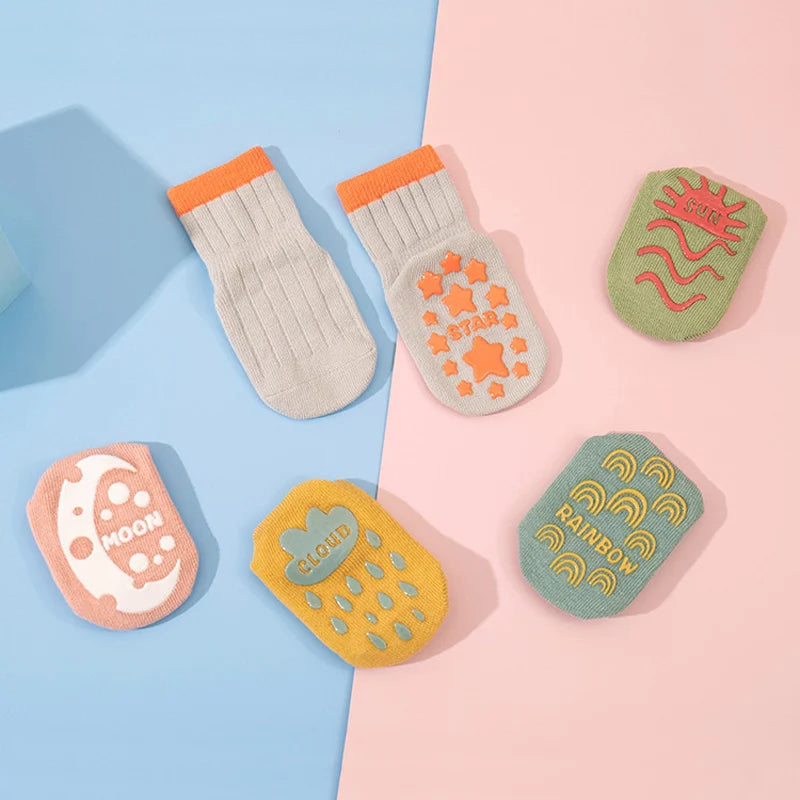 Chaussettes Bébé – Antidérapantes 5 paires