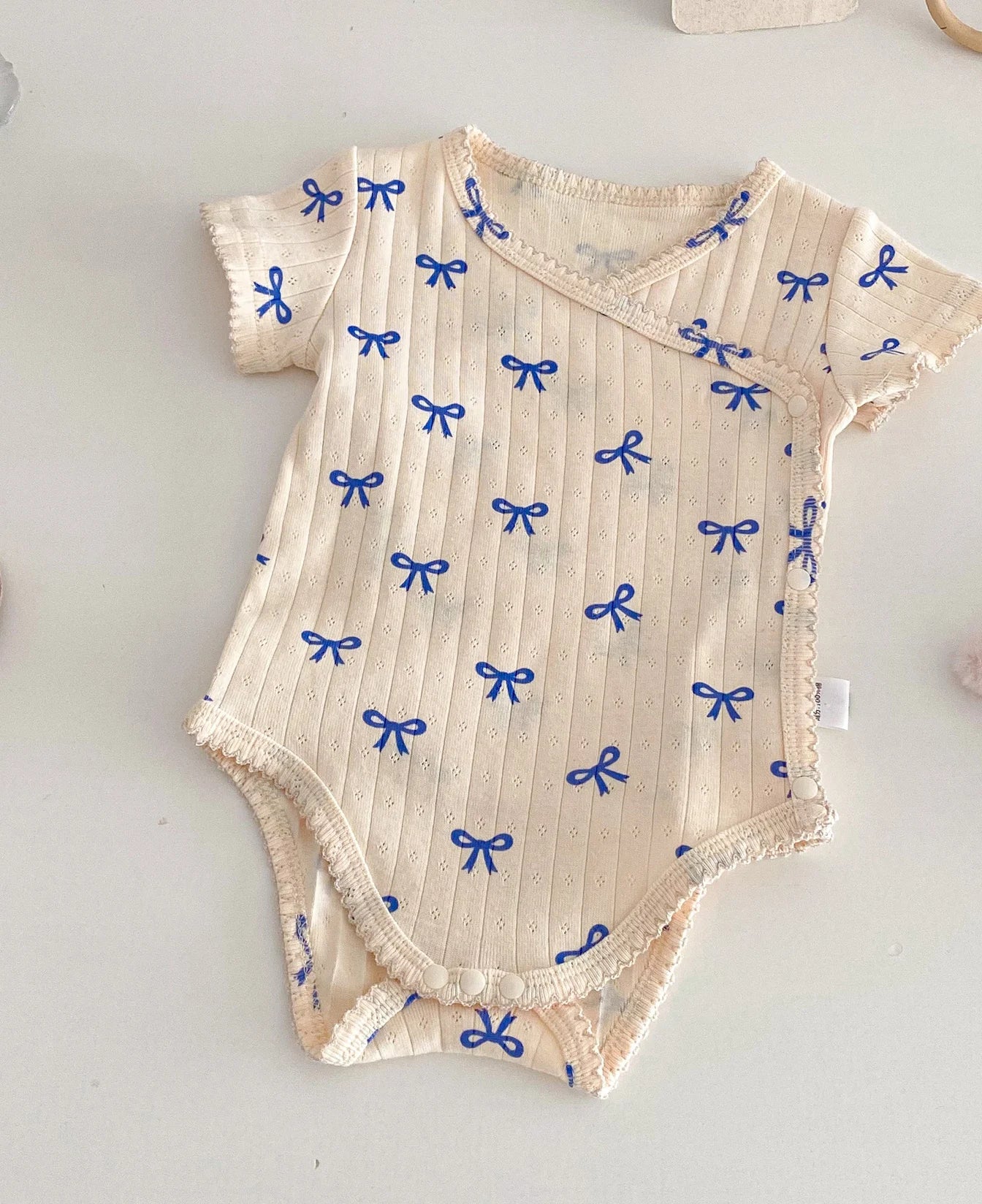 2026 Summer New Baby Clothes Cute Heart Print Toddler Girls Bodysuits Korean Style Baby One Piece