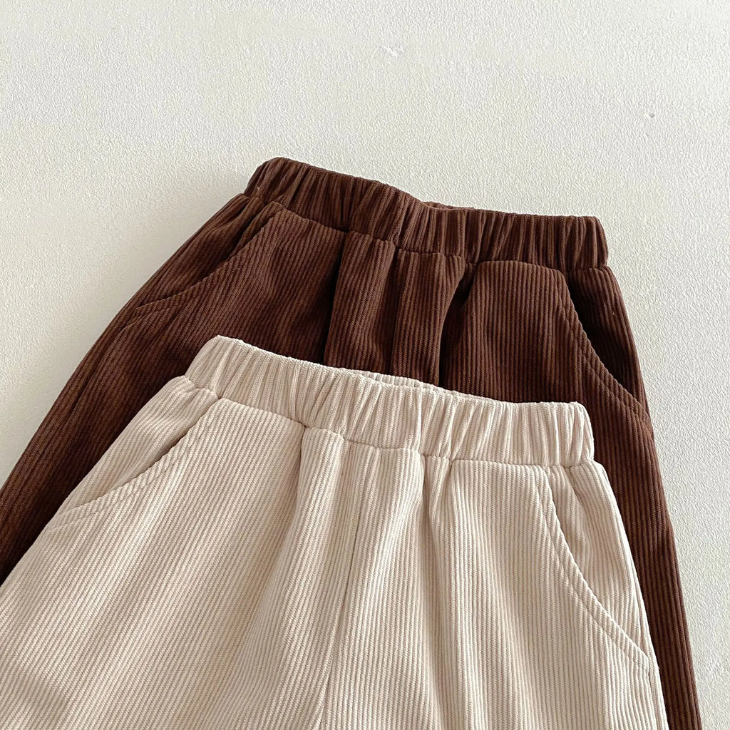 Pantalon Enfant – Velours Côtelé Confort