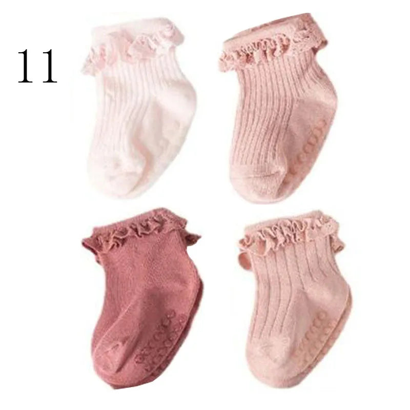 Lot 4 Chaussettes Bébé – Hiver Coton