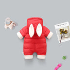 Snowsuit Bébé – Velours Capuche Lapin