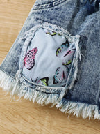Ensemble Bébé Fille 2 Pièces – Body "Mom's Girl" & Jupe en Jean