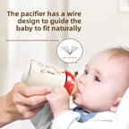 Newborn Baby Feeding Bottle 0-6 Months Anti Bloating Anti Spitting Choking Bebe Glass Milk Bottle 80ml And 160ml Silicone Nipple