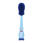 4 In 1 Set Baby Bottle Brush Multi-Fuction Cleaner Silicone Straw Pacifier Milk Bottle Cup 360 Degree Penguin Silicone Brush