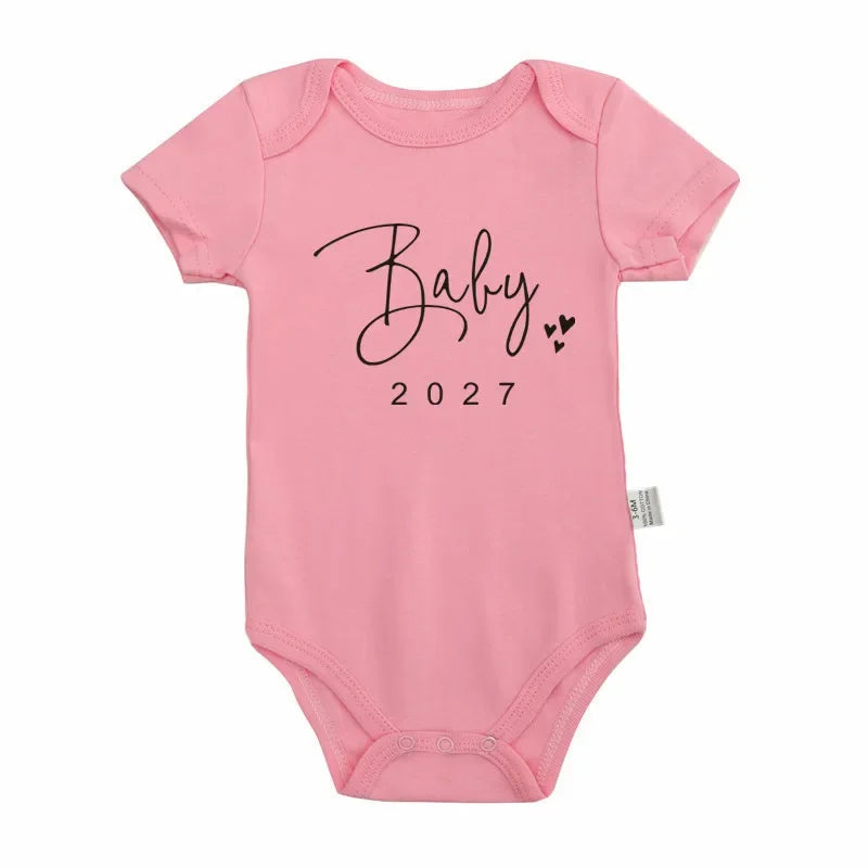 Body Bébé "Baby Coming Soon 2027" – Annonce de Grossesse Originale
