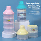 4-Layer Detachable Transparent Multi-layer Milk Powder Box Detachable Baby Milk Powder Compartment Maternal and Child Products