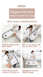 Baby Cribs Baby beds Electric Cradle for newborn babies Portable Baby Rocker Bassinet with Automatic Swing for Baby Rocking bed