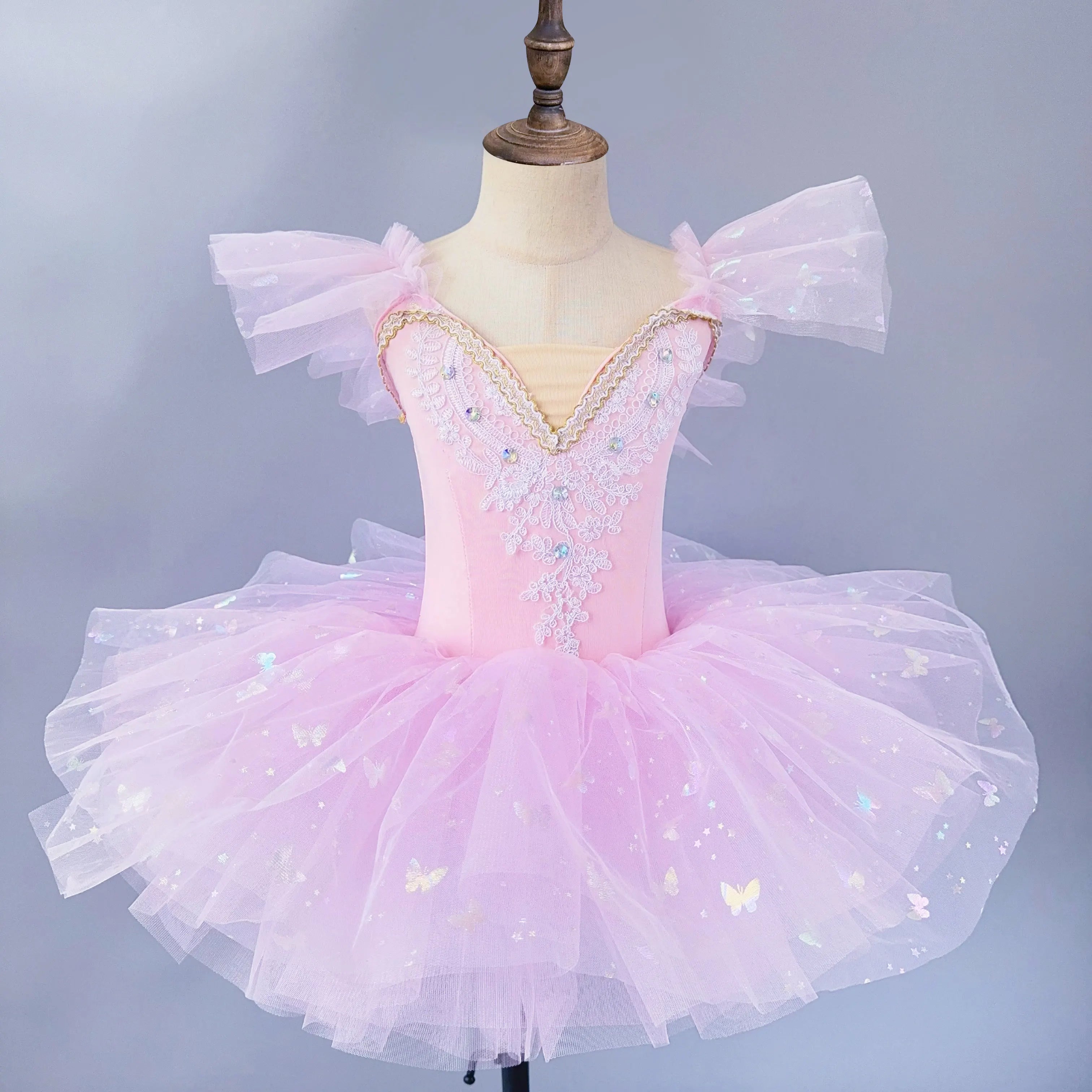 Girls Ballet Performance Costume Vestidos Dance Wear Kids Tutu Ballet Dress Stage Outfit Summer Fashion Princess Dresses