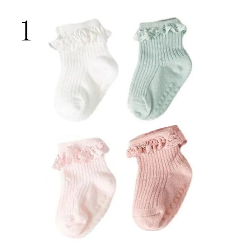 Lot 4 Chaussettes Bébé – Hiver Coton