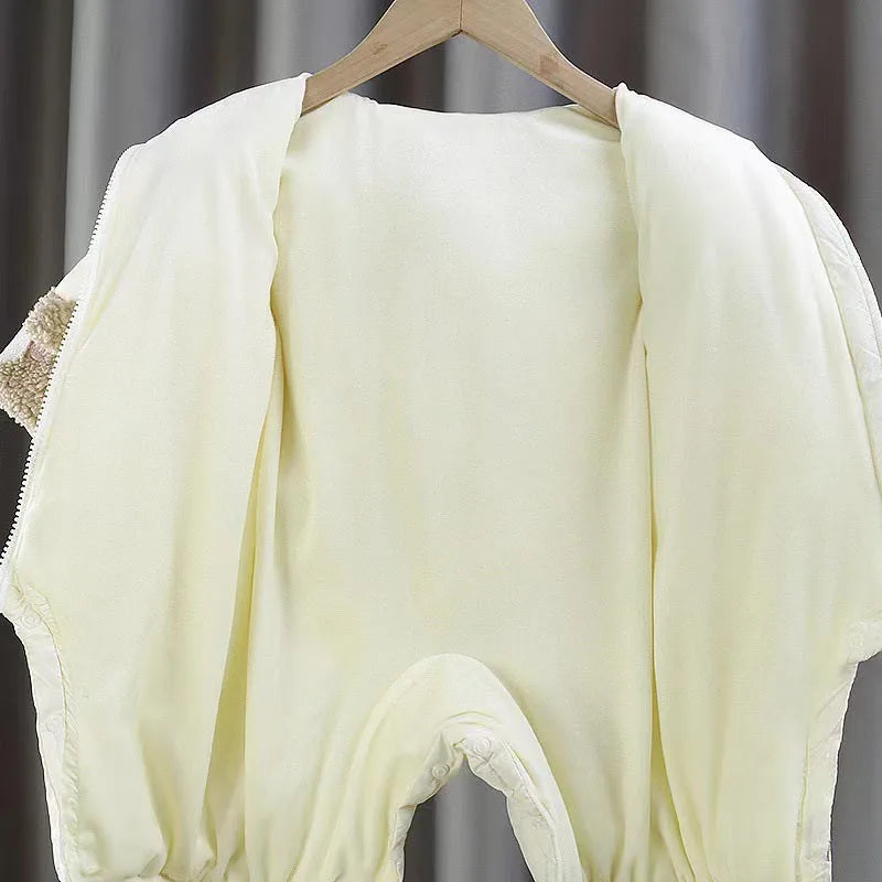 Combinaison bébé hiver chaude à capuche – doublure polaire