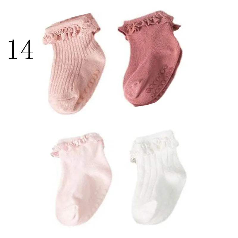 Lot 4 Chaussettes Bébé – Hiver Coton