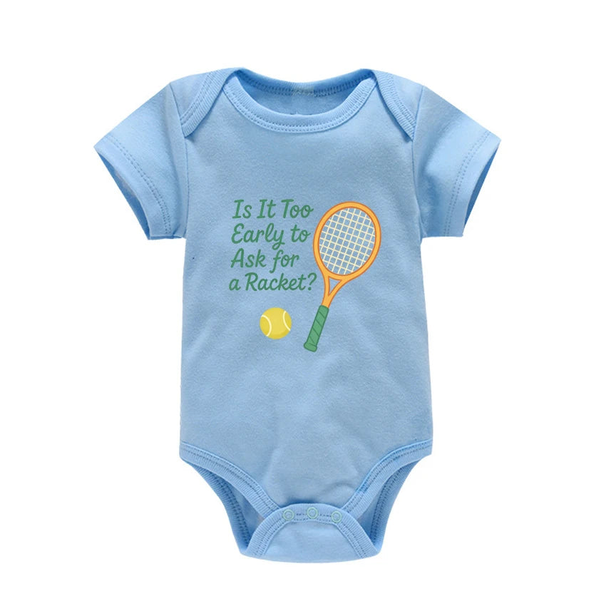Newborn Baby Summer Rompers Infant Bodysuits Short Sleeve Jumpsuit Born To Ride Horses for babies Baby Boy Girl Clothes