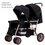 EU STOCK Twin strollers kids two seats strollers foldable carriage wholesale baby stroller Front and rear seats