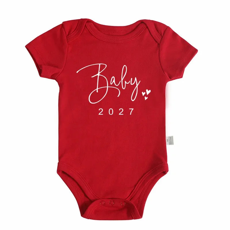Body Bébé "Baby Coming Soon 2027" – Annonce de Grossesse Originale