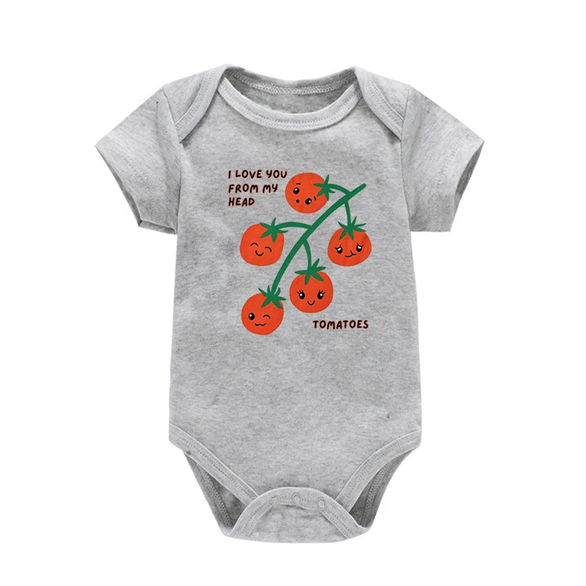 Newborn Baby Summer Rompers Infant Bodysuits Short Sleeve Jumpsuit “You Are So Loved” Baby Boy Girl Clothes Cotton  0-24 Months