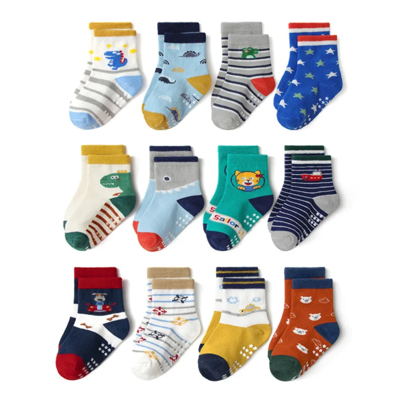 Chaussettes Bébé – Lot Économique 12 pcs