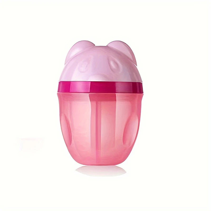 3-Compartment Rotating Milk Powder Box, Storage Container, Cartoon Mini Portable Snack Dispenser for Travel