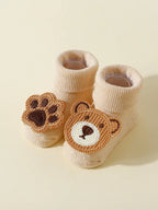 Lot 4 Chaussettes Bébé – Ours Mignon