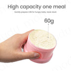 Portable 3-Layer  Milk Powder Box Formula Dispenser, Cute Bear Style Spill-Proof Container with Separate Sections
