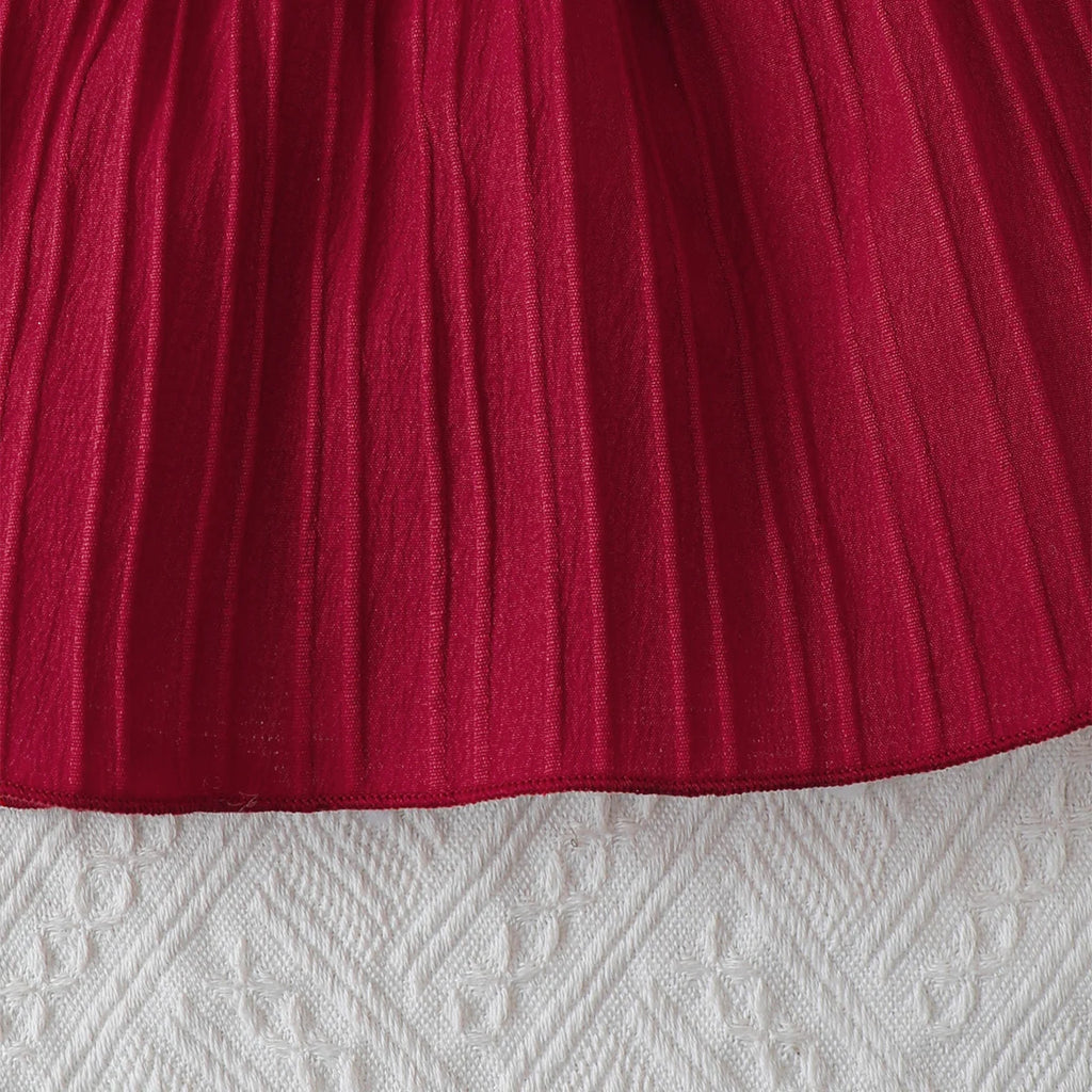 Robe Bébé Fille Été – Sans Manches avec Volants & Bandeau