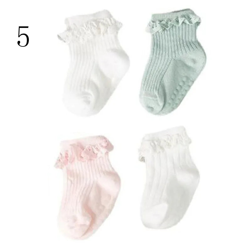 Lot 4 Chaussettes Bébé – Hiver Coton