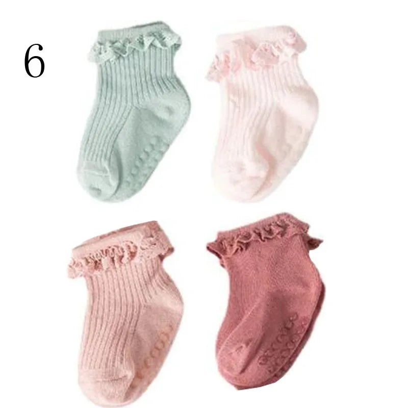 Lot 4 Chaussettes Bébé – Hiver Coton