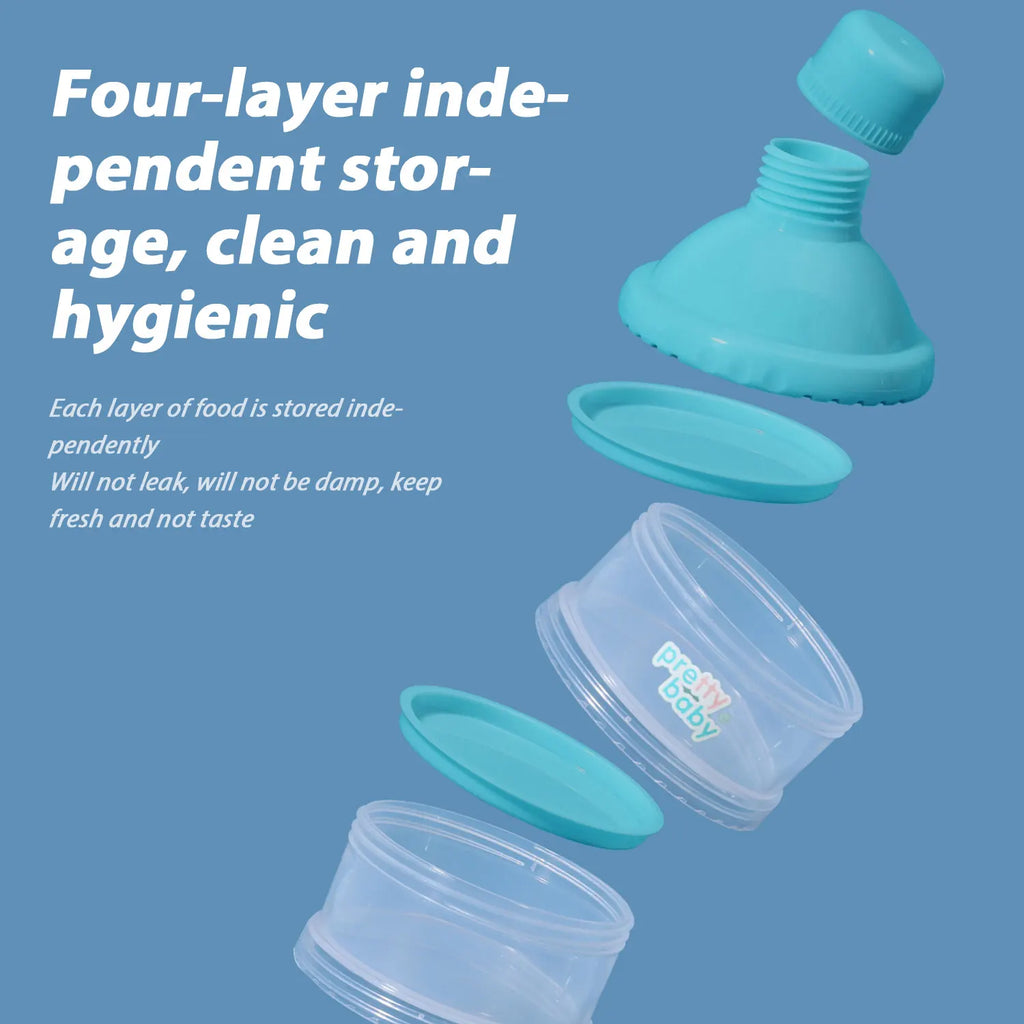 4-Layer Detachable Transparent Multi-layer Milk Powder Box Detachable Baby Milk Powder Compartment Maternal and Child Products