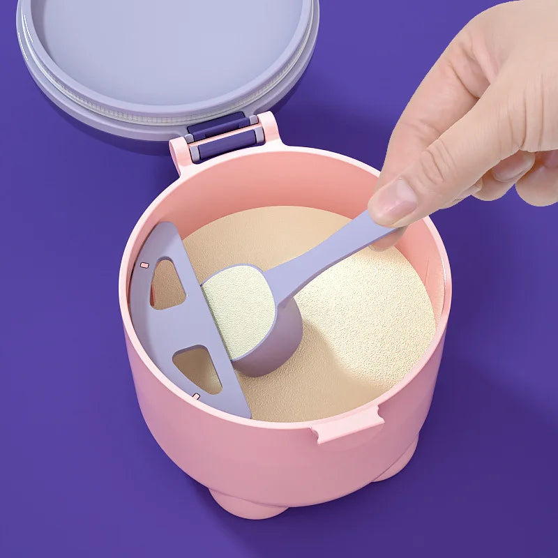 Baby Formula Storage Box – 1-Piece Portable, Airtight & Moisture-Proof Container with Divided Compartments for Travel