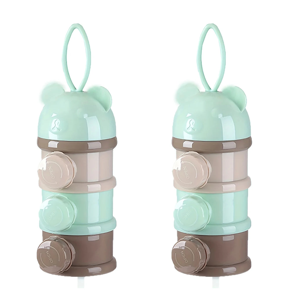 Large Capacity Baby Milk Powder Container with Strap, Baby Formula Dispenser, Stackable Food Storage Box, Portable Snack Box