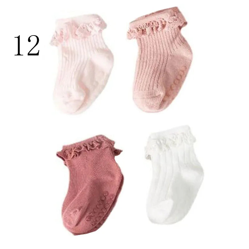 Lot 4 Chaussettes Bébé – Hiver Coton