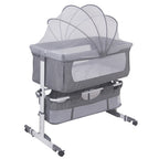 3 In 1 Travel Bed For Babies, Side Bed, Baby Cradle, Baby Bed, Baby Rocker, 6 Height Adjustable, Swing To Sleep, For Infants/Pet