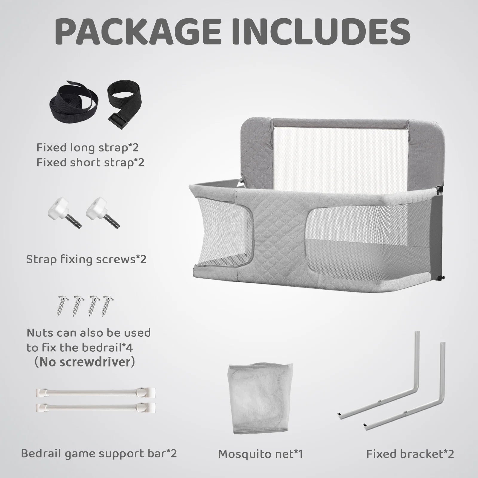 Baby Crib, 3-In-1 Folding Baby Crib Sleeper With Breathable & Visible Mesh Window, Washable Elastic Cloth Liner Cover Portable