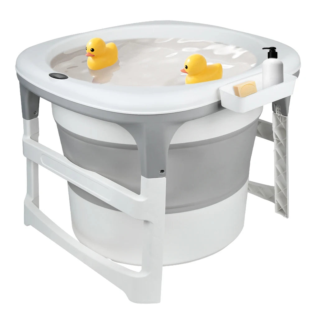 Large bathtub for newborn, baby, child, adult, shower or outdoor-Gray