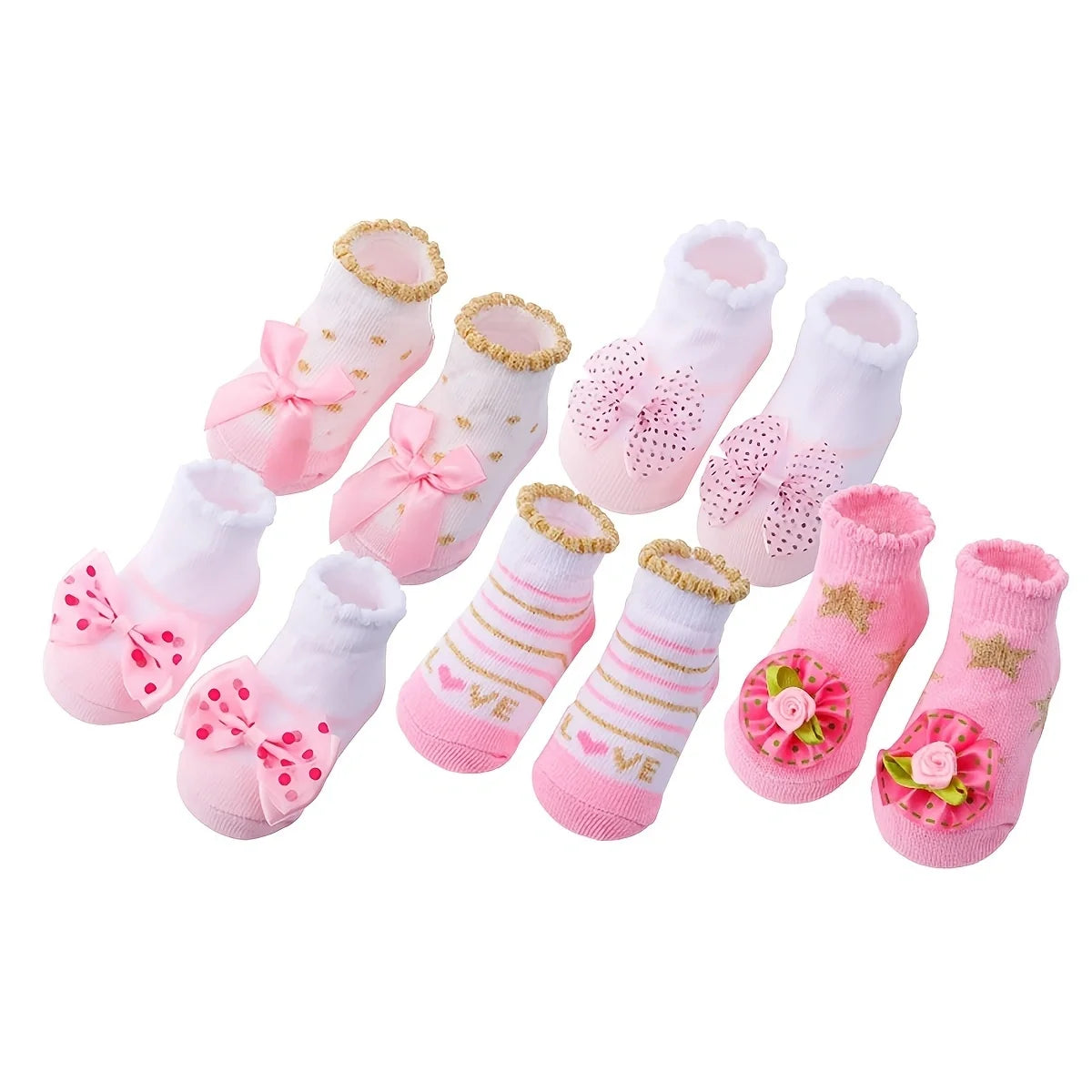 Chaussettes Bébé – Anti-glisse Courtes