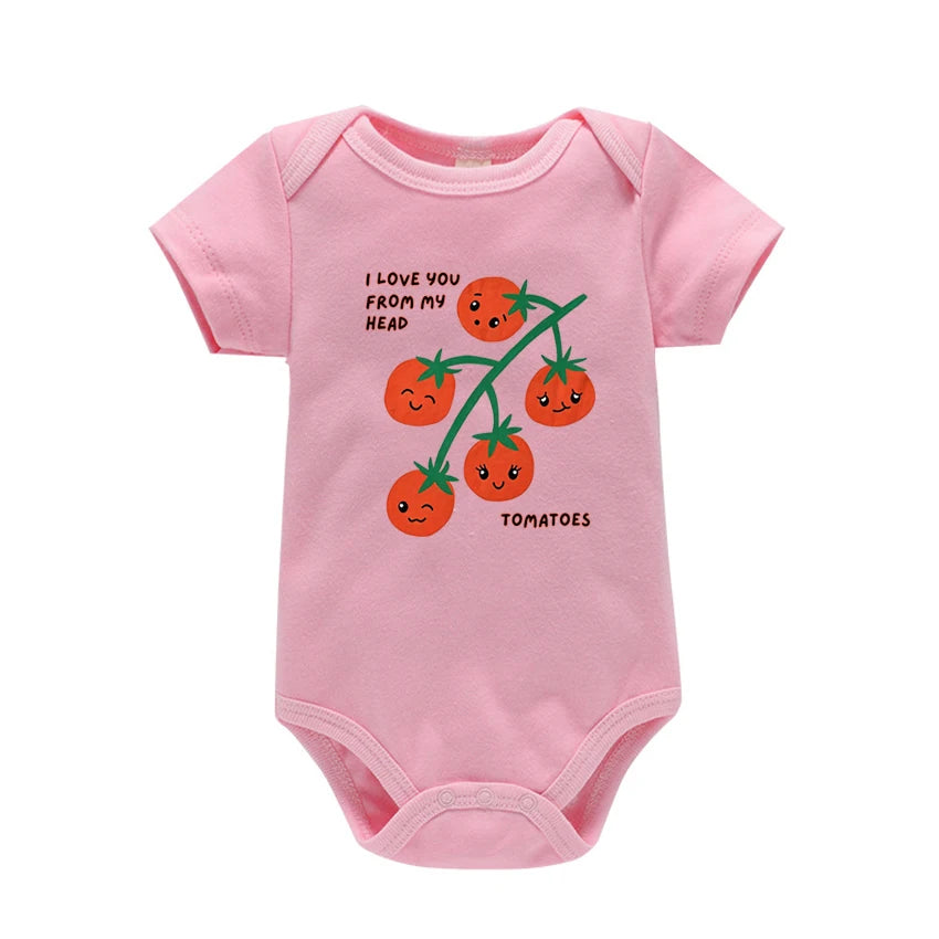 Newborn Baby Summer Rompers Infant Bodysuits Short Sleeve Jumpsuit “You Are So Loved” Baby Boy Girl Clothes Cotton  0-24 Months