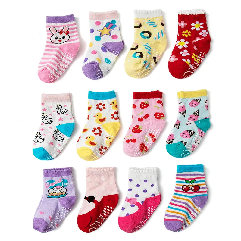 Chaussettes Bébé – Lot Économique 12 pcs
