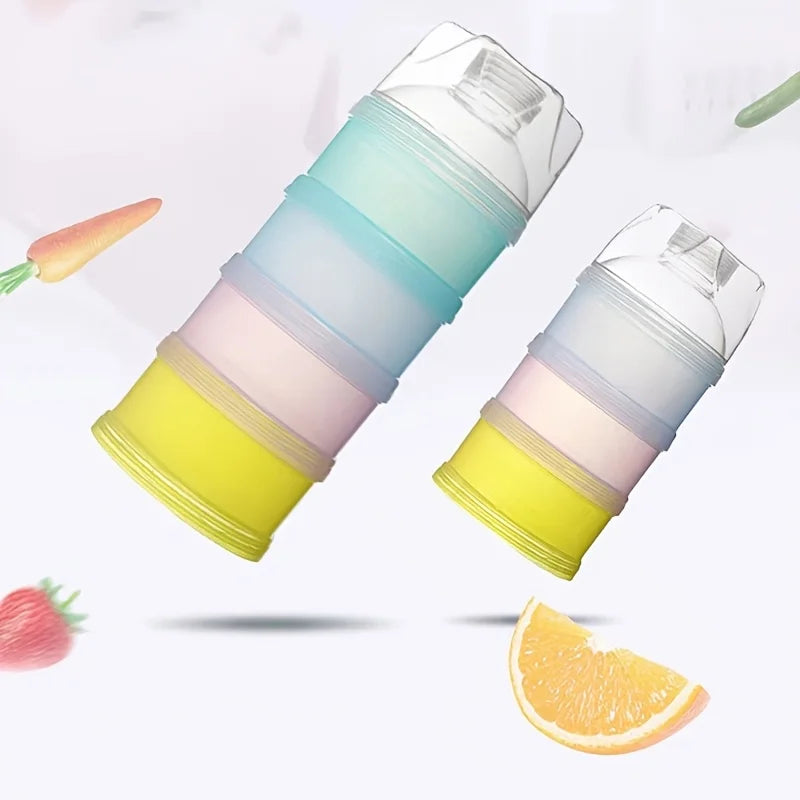 Portable Baby Formula Milk Powder Box Small Size Food Storage Container Sealed Baby Food Organizer for Outings And Solid Foods