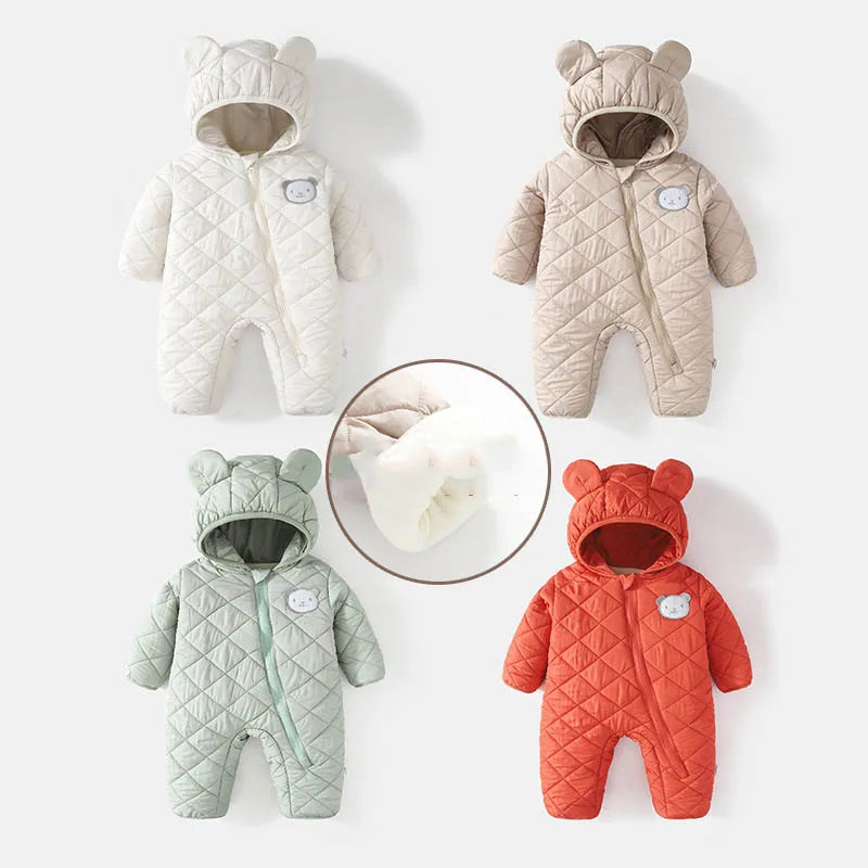 Combinaison Hiver Bébé – Capuche Ours
