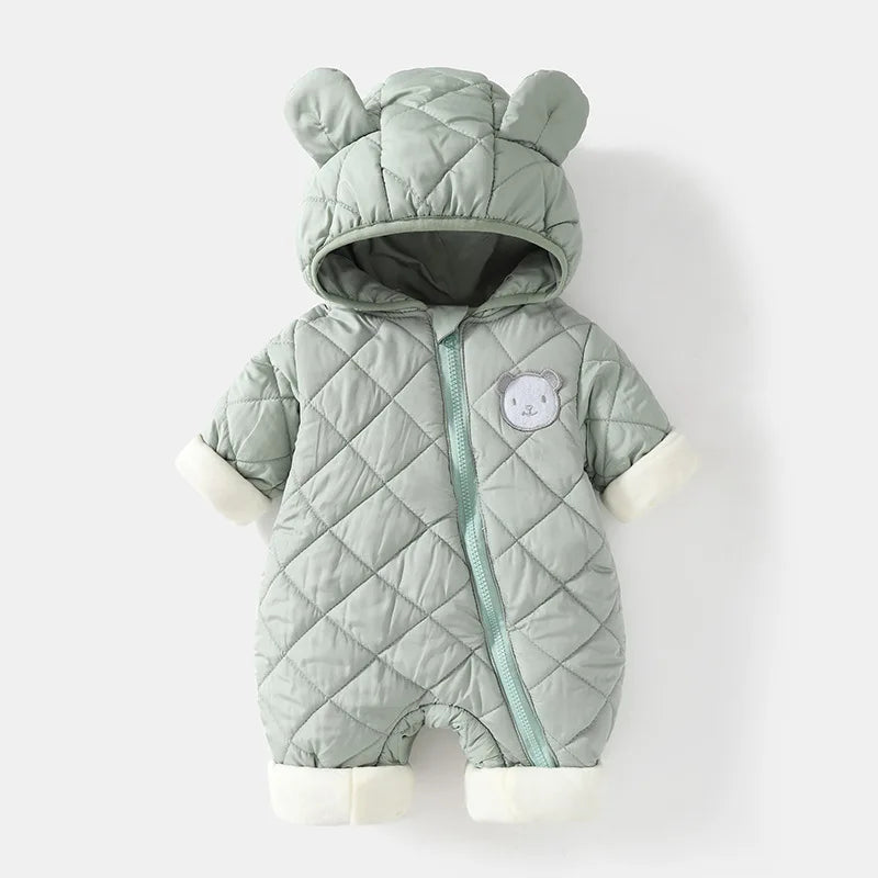 Combinaison Hiver Bébé – Capuche Ours