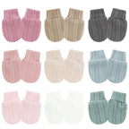 Lot 3 Moufles Bébé – Coton Doux