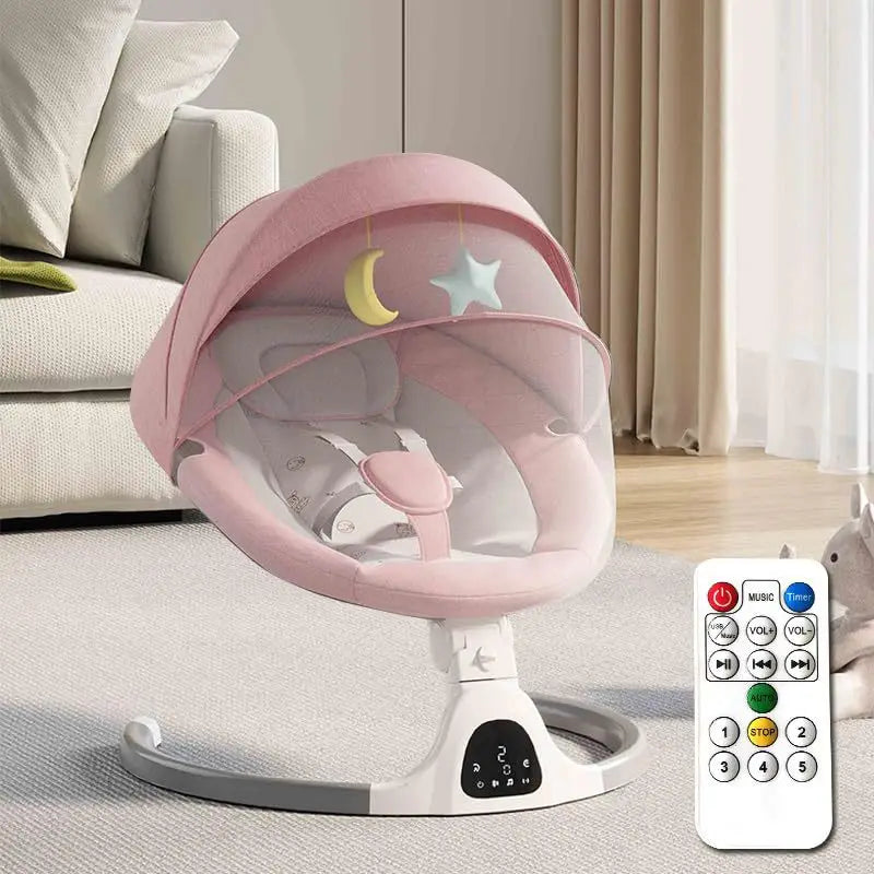 Baby Electric Rocking Chair Cradles Coax Baby Sleep Luxury Electric Swing Shaker Recliner Comfort Chair  0-3 Years Old Baby Bed