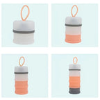 2pcs/1pc 4 Layers Baby Milk Powder Container, Portable Formula Dispenser, Large Capacity Food Storage Container Box