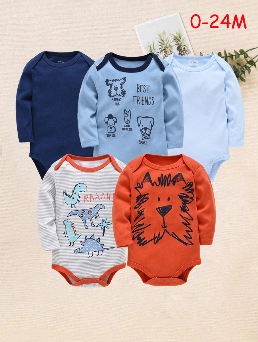Body Bébé – 3/6 pcs Coton Manche Longue