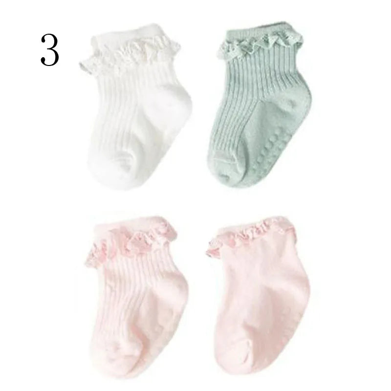 Lot 4 Chaussettes Bébé – Hiver Coton