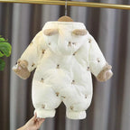 Combinaison bébé hiver chaude à capuche – doublure polaire