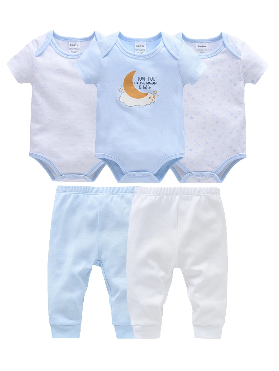 Tenue Bébé Garçon – Body + Pantalon Été